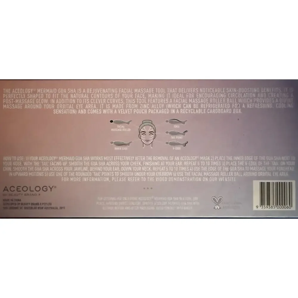 ACEOLOGY Mermaid Gua Sha Tool NEW IN BOX - Picture 4 of 6